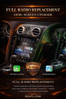 BNT-SCREEN (Black Wood Grain): Complete Radio Upgrade for Bentley Continental