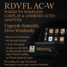 AC-W Wireless CarPlay Adapter / Wireless Android Auto Adapter
