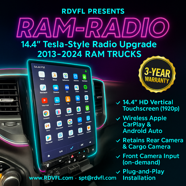 RAM-RADIO-13: RADIO UPGRADE FOR 2013-2019 RAM TRUCKS WITH THE 4" AND 8" SCREEN