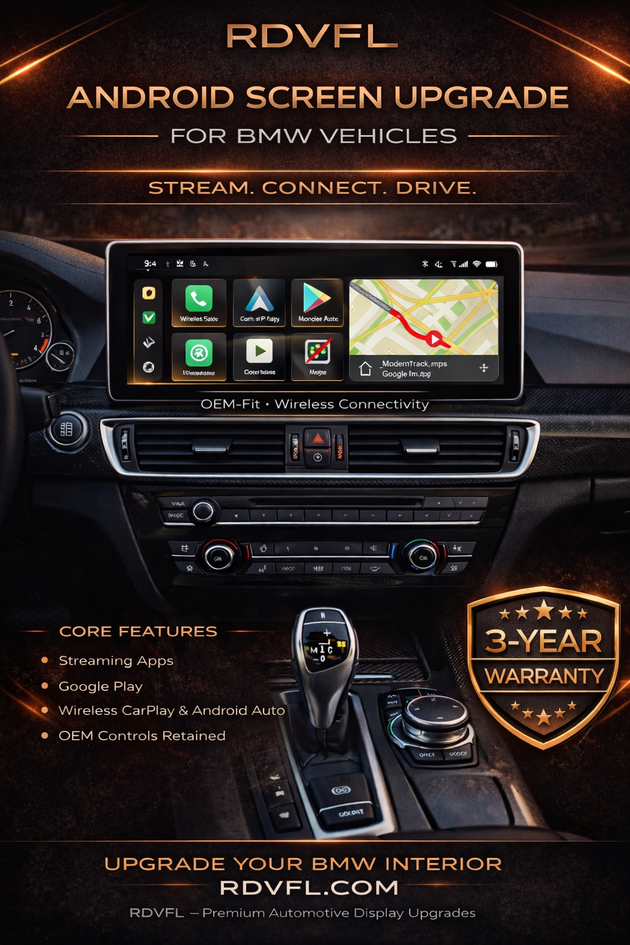 NBT7-A - 12.3" Android touchscreen upgrade for BMW 7 Series 2013-2016 W/ NBT System