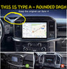 FRD-S4-A (ROUNDED DASH) - 13" SCREEN UPGRADE FOR 2022-2025 F-SERIES TRUCKS WITH 8" SYNC 4